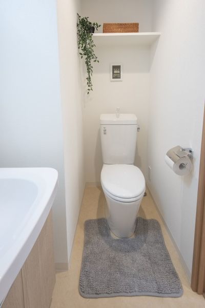 Eタイプ（新設住戸113号室）トイレ※モデルルームの写真のため家具家電以外小物は付きません