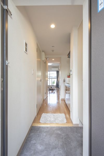 廊下（Aタイプ）　廊下と居室の間に扉がある1Kタイプです。