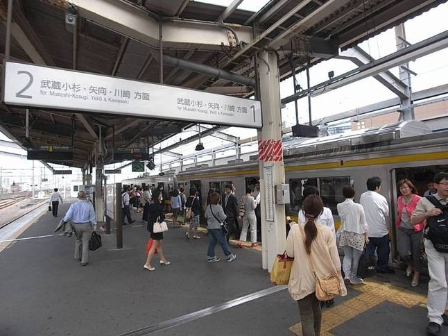 ＪＲ南武線の武蔵中原駅も利用可能。南武線は様々な路線と接続しているので便利。