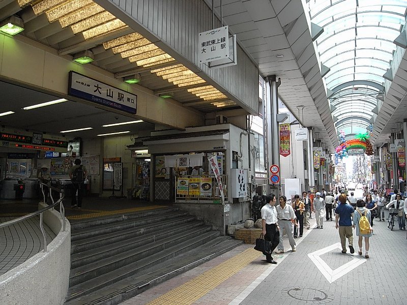 東武東上線大山駅も利用可能。大山駅には板橋の活気ある商店街がある。