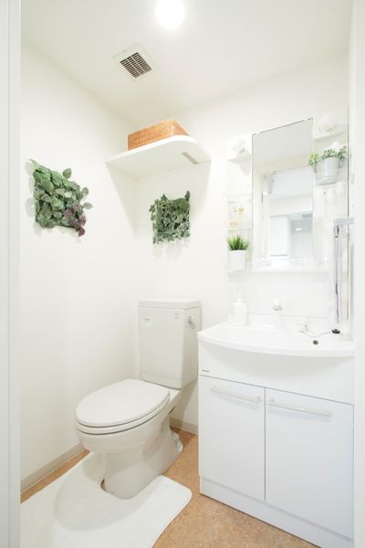 トイレ（Bタイプ）　※モデルルームの写真です。家具家電以外の小物はございません。