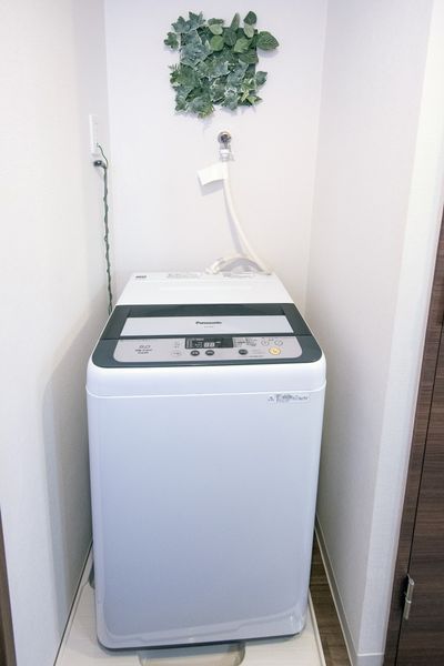 洗濯機置き場（Cタイプ）　※モデルルームです。小物は付きません。